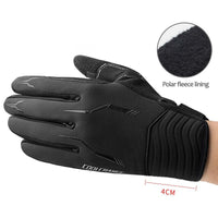 Cycling Gloves Winter Thermal Thicken Windproof Bicycle Gloves Outdoor Sport MTB Road Bike Motorcycle Glove Full Finger GEL For Men Women