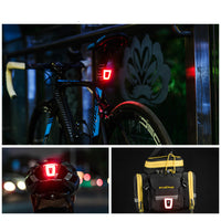 Bicycle Tail Light Helmet Lamp Seat Post Warning Light Multifunctional USB Chargable Cycling Bike Rear Light Safety Night Ultralight Bike Accessories