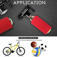 Cycling Bicycle Mini Hand Pump CO2 Inflator MTB Road Bike Ball Tyre Tube Pump Schrader Presta Valve