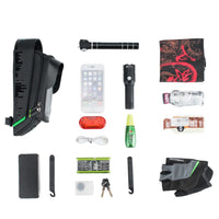 ROCKBROS Bicycle Bag Bike Front Tube Frame Bag Touch Screen Phone Bag Waterproof 5.8/6 Inch Cycling MTB