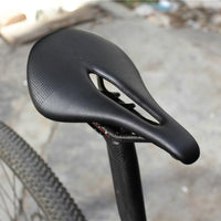 Carbon Fiber Leather Bicycle Saddle MTB Road Bike Saddle Seat Cushion Carbon Bike Saddles