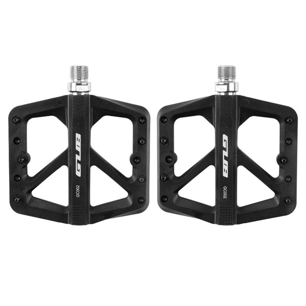 3 Sealed Bearings Bicycle Pedals Nylon Mountain Bike Pedals Road Bike BMX MTB Pedals 9/16" Platform Flat Pedals Ultralight Non-Slip