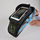 ROCKBROS Cycling Bicycle Frame Bag MTB Road Bike Front Top Tube Bag Phone Bag Holder Rainproof Touch Screen Bike Accessories