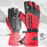 ROCKBROS Winter Cycling Gloves Skiing Snowboard Outdoor Sports Gloves Warm Thermal Waterproof Windproof