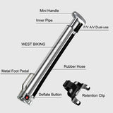 160PSI High Pressure Bicycle Pump Cycling Air Inflator MTB Road Bike Tyre Tire Pump AV/FV