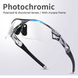 Photochromic Cycling Glasses Bike Bicycle Glasses MTB Sports Men's Sunglasses Cycling Eyewear Protection Goggles Outdoor Sports