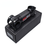 Carbon Fiber + Aluminum Alloy Bicycle Stem MTB Mountain Road Bike Handlebar Stem 6/17 Degree 70-120mm 31.8 * 28.6mm