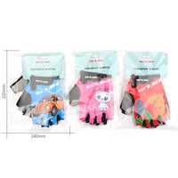 Half Finger Children Cycling Gloves Outdoor Sports  Bicycle Bike Gloves Kids Boys Girls