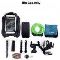 Bicycle Bags Front Frame Bags MTB Road Bike Bag Cycling Accessories Waterproof Screen Touch Top Tube Phone Bag