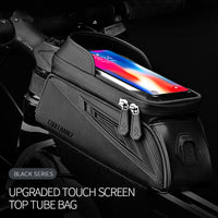 Cycling Bicycle Front Frame Bag MTB Road Bike Top Tube Bag 6.5 inch Phone Bag Case Touch Screen Waterproof