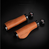 Cycling Bicycle Grips MTB Handlebar Grips Mountain Bike Cowhide Grips Anti-skid Shock-absorbing