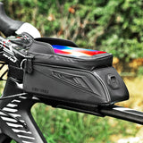 Cycling Bicycle Front Frame Bag MTB Road Bike Top Tube Bag 6.5 inch Phone Bag Case Touch Screen Waterproof