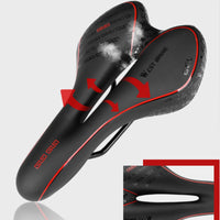 GEL Bicycle Saddle Cycling MTB Road Bike Saddle Seat Cushion Soft Sponge PU Anti-skid Shock Absorbing