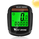 Solar Power Wireless Bicycle Computer Speedometer Odometer Multifunctional MTB Computer