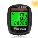 Solar Power Wireless Bicycle Computer Speedometer Odometer Multifunctional MTB Computer