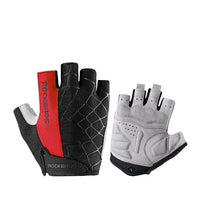 ROCKBROS Half Finger Cycling Gloves MTB Road Bike Bicycle Sports Gloves Shockproof Wear Resistant Breathable  Men Women