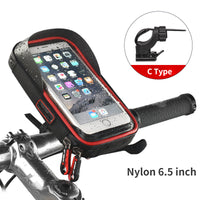 Cycling Motorcycle Bicycle Bag MTB Mountain Road Bike Front Handlebar Bag Phone Bag Case Holder Bracket Waterproof Rainproof Touch Screen