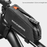 ROCKBROS Cycling Bicycle Frame Bag MTB Road Bike Front Top Tube Bag Pannier Waterproof Reflective Large Capacity Ultralight