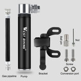 Aluminum Alloy Portable Mini Bicycle Hand Pump Air Pump AV/FV Ball Tyre Inflator MTB Mountain Road Bike Pump