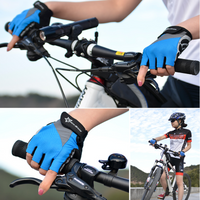 ROCKBROS Cycling Gloves Bicycle Bike Sports Gloves Half Finger Shockproof Breathable Men Women Cycling Equipment