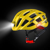 ROCKBROS Cycling Helmet w/ Headlight Bicycle Mountain Road Bike MTB Helmets Men Women 57-62cm Integrally-molded Ultralight