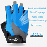 ROCKBROS Cycling Gloves Bicycle Bike Sports Gloves Half Finger Shockproof Breathable Men Women Cycling Equipment