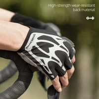 ROCKBROS Cycling Gloves MTB Road Biek Bicycle Outdoor Sport Gloves Half Finger Shockproof Summer Autumn Men Women