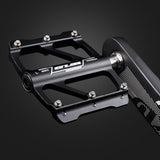 Ultra-light Titanium Axle Bicycle Pedals Mountain Bike Road Bike Pedals Platform Flat Alloy Pedals Non-Slip Pedals Sealed Bearing