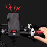 4 in 1 Bicycle Bike Light Flashlight Highlight Phone Holder Power Bank Electronic Horn Bell 2000/4000mAh Cycling