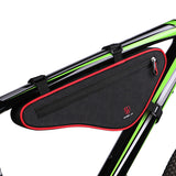 Nylon MTB Road Bike Bag Front Frame Bag Cycling  Bicycle Triangle Bags Large Capacity Reflective Panniers