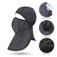 Winter Warm Cycling Skiing Cap Mask Fleece Thermal Outdoor Sports Skating Hat Headwear Face Covering