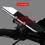 Aluminum Alloy Motorcycle Bicycle Bike Phone GPS Holder Cell Mobil Phone Computer Bracket Stand Mount Support Universal