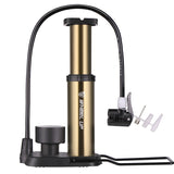 Portable Bike Air Pump Bicycle Inflator Foot Pump With Pressure Gauge 120 PSI Presita & Schracder Value