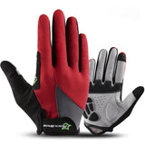 Rockbros Full Finger Cycling Gloves Sport Bicycle Bike Motorcycle Gloves Touch Screen Breathable Spring Autumn