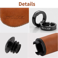 Cycling Bicycle Grips MTB Handlebar Grips Mountain Bike Cowhide Grips Anti-skid Shock-absorbing