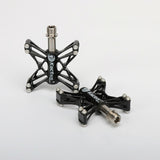 Ultra-light Titanium Axle Bicycle Pedals Mountain Bike Road Bike Pedals Platform Flat Alloy Pedals Non-Slip Pedals Sealed Bearing 160g