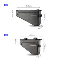 ROCKBROS Bicycle Frame Bag MTB Road Bike Triangle Bag Pouch Pannier Large Capacity Waterproof Bike Accessories