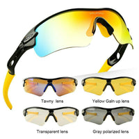 Polarized Cycling Glasses Bike Goggles Outdoor Sports Bicycle Sunglasses With 5 Lens Myopia Frame