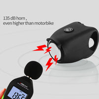 Bicycle Electric Horn Bell Waterproof 360 Rotatable Silica Gel Shell Bike Bell Handlebar Mounting Cycling Horn Bell