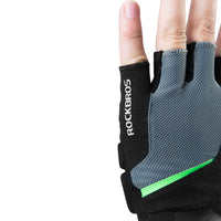 ROCKBROS Half Finger Cycling Gloves MTB Bicycle Sports Gloves Gel Pad Anti-Shock Breathable Men