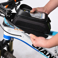 ROCKBROS Cycling Bicycle Frame Bag MTB Road Bike Front Top Tube Bag Phone Bag Holder Rainproof Touch Screen Bike Accessories