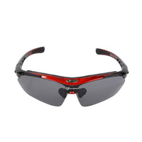 Rockbros Polarized Cycling Glasses Sports Sunglasses MTB Road Bike Bicycle Goggles Eyewear 5 Lens Men Women Riding Protection