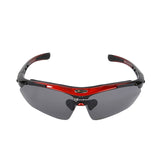 Rockbros Polarized Cycling Glasses Sports Sunglasses MTB Road Bike Bicycle Goggles Eyewear 5 Lens Men Women Riding Protection