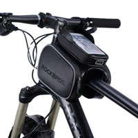 ROCKBROS Bicycle Frame Bag MTB Road Bike Front Top Tube Bag Phone Bag Holder Rainproof Touch Screen Bike Accessories