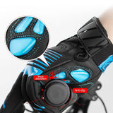 Cycling Bicycle Gloves Winter Thermal Bike Outdoor Sports Gloves Full Finger Touch Screen Wrist Buckle Waterproof Gloves Men Women