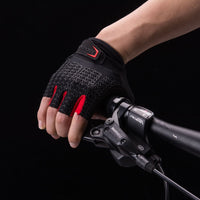 ROCKBROS Cycling Bicycle Gloves Half Finger MTB Road Bike Sport Gloves GEL Pad Shockproof Autumn Spring