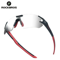 ROCKBROS Photochromic Cycling Glasses UV400 Outdoors Sports Sunglasses Bicycle Frameless Glasses Goggles Eyewear