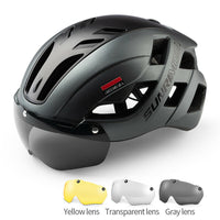 Ultralight Cycling Helmets with Magnetic Goggles Taillight Mountain Road Bike Bicycle MTB Sport Helmet