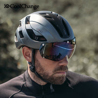 Ultralight Cycling Helmets with Magnetic Goggles Taillight Mountain Road Bike Bicycle MTB Sport Helmet